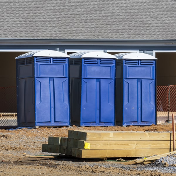 what is the maximum capacity for a single portable restroom in Glade